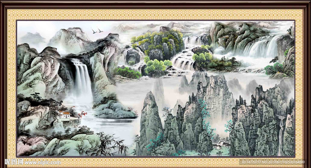 山水国画