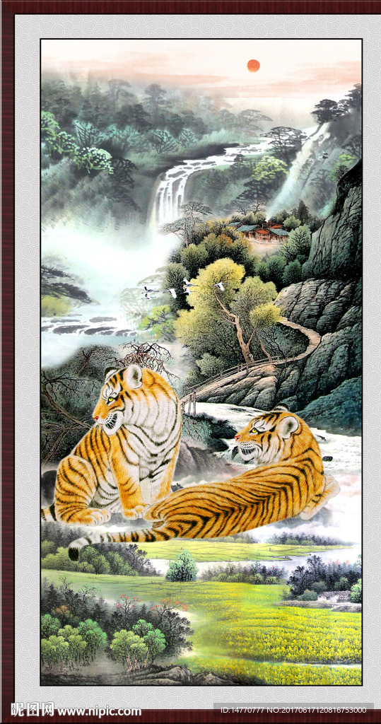 国画老虎图