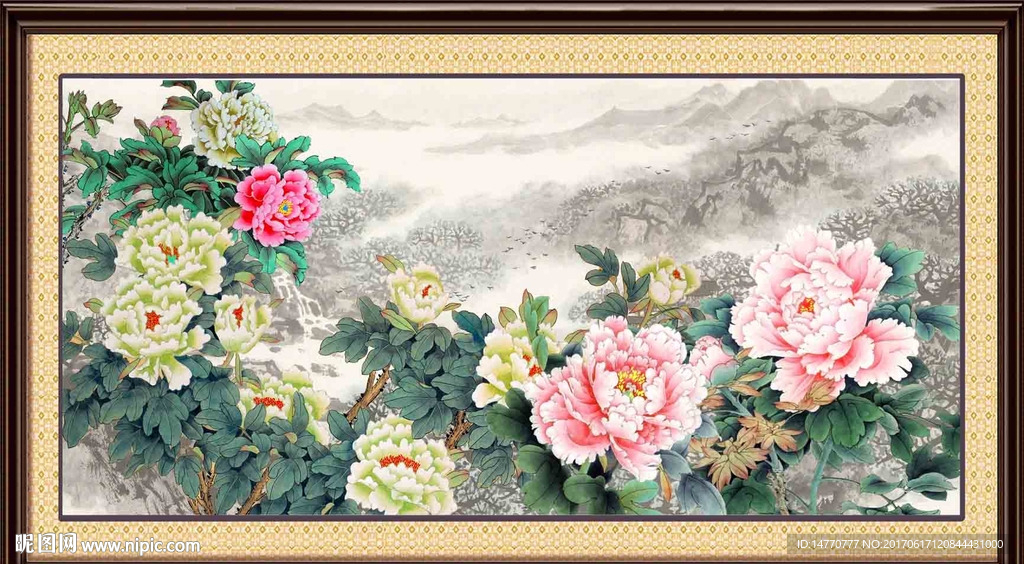 国画牡丹