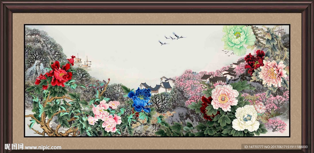 国画牡丹
