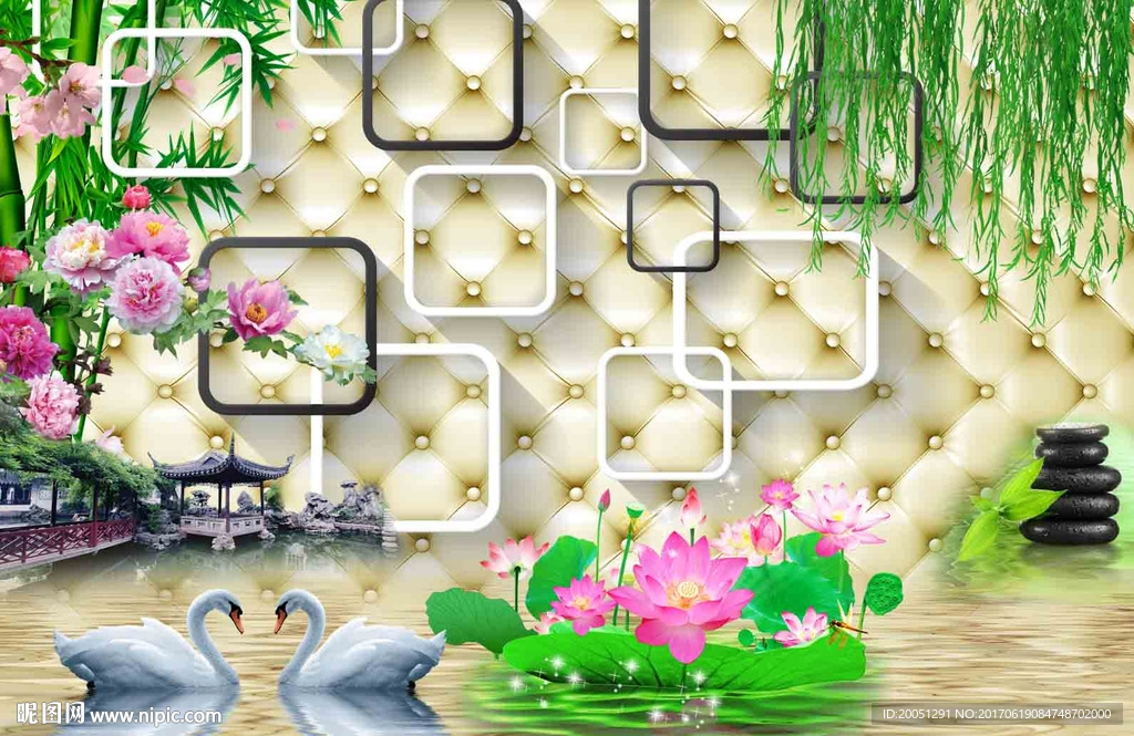 中式背景墙