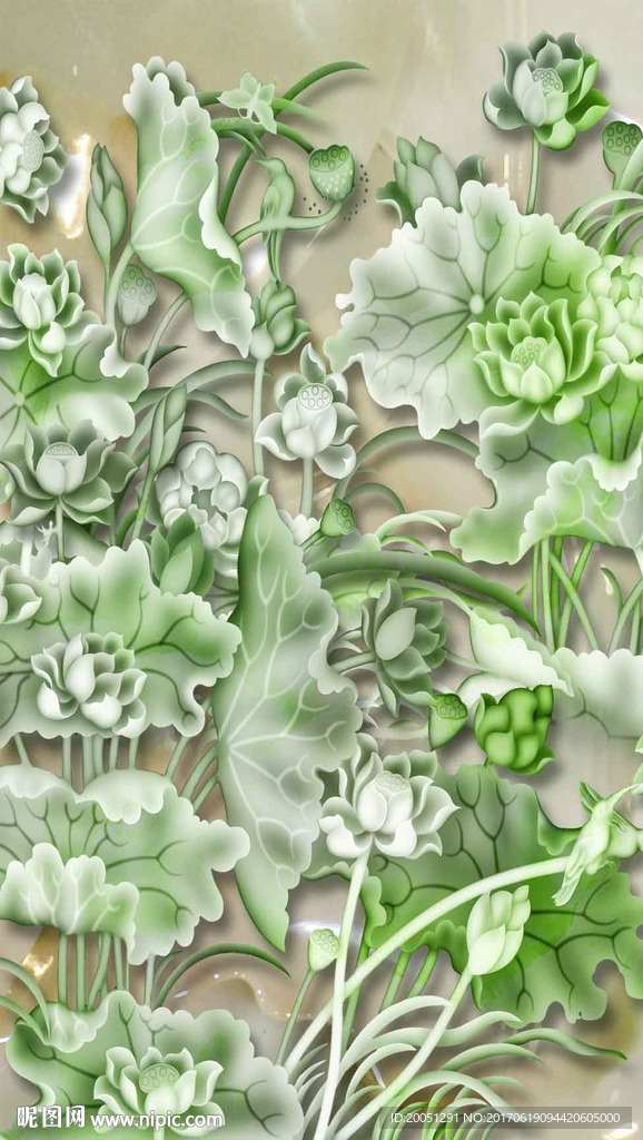 荷花玄关