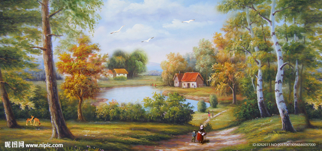 油画风景