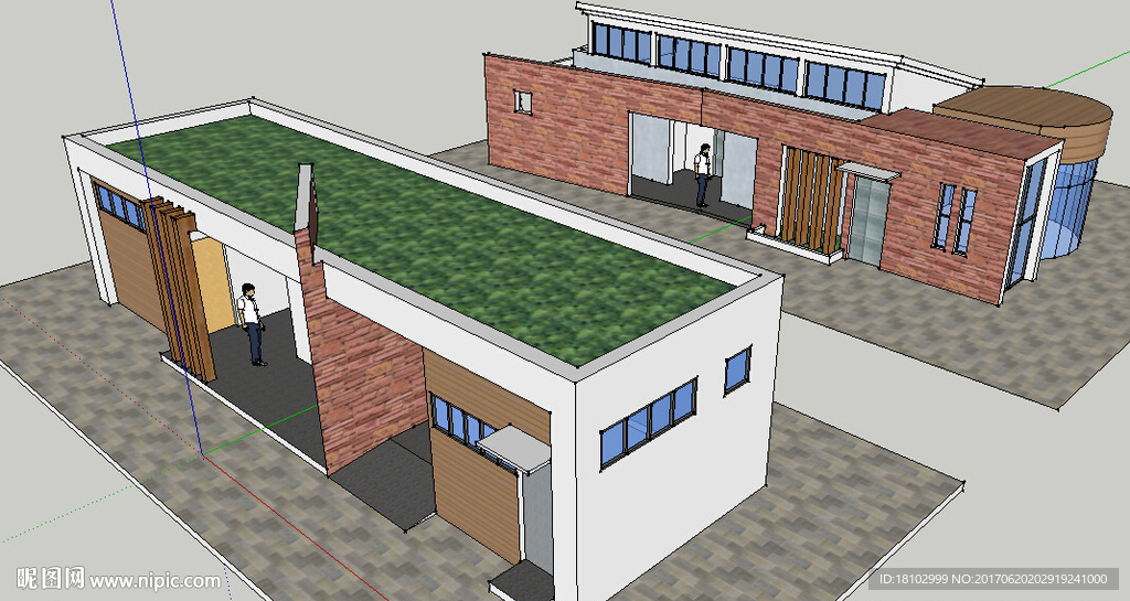 现代风格卫生间WC草图大师SU