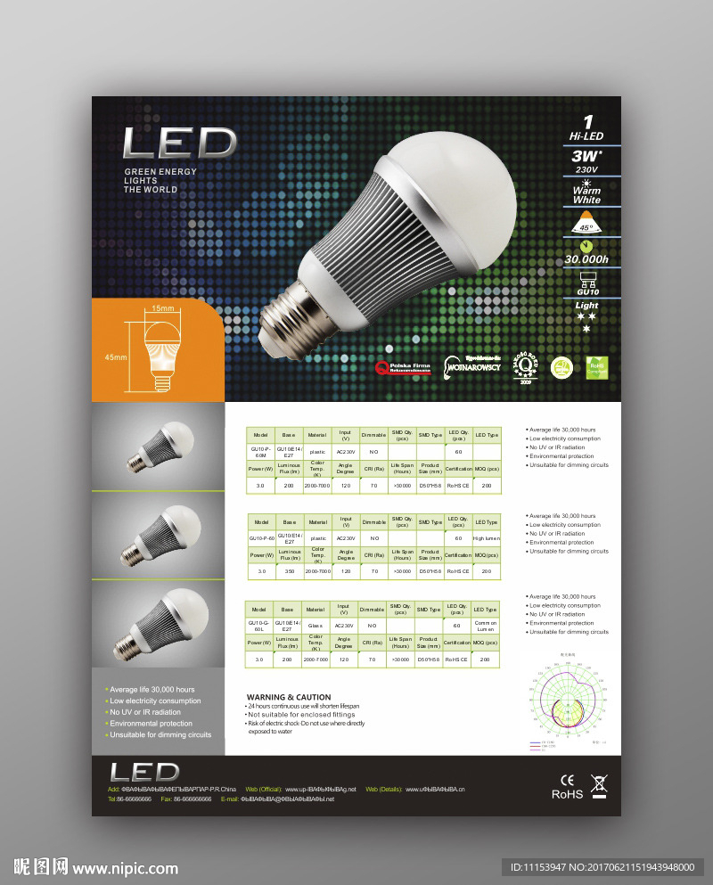 LED产品单页