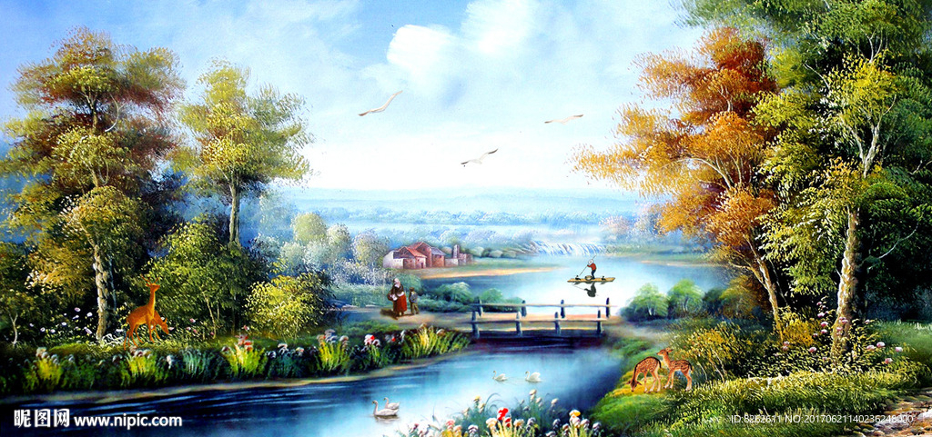 油画风景