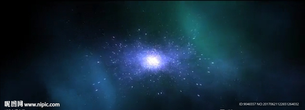 星空穿梭特效logo展示