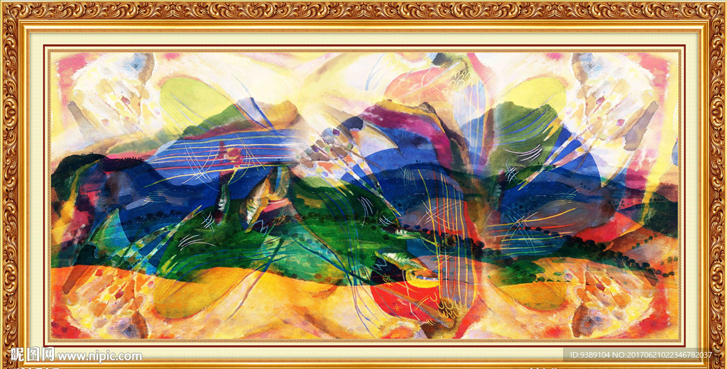 抽象油画