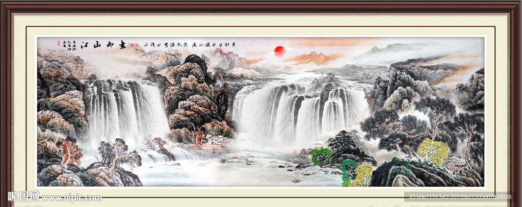 巨幅山水画