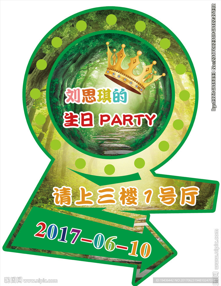 生日指示牌