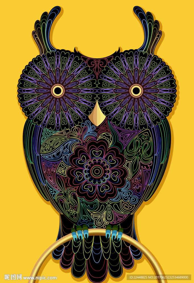 超巨大异域民族风创意猫头鹰