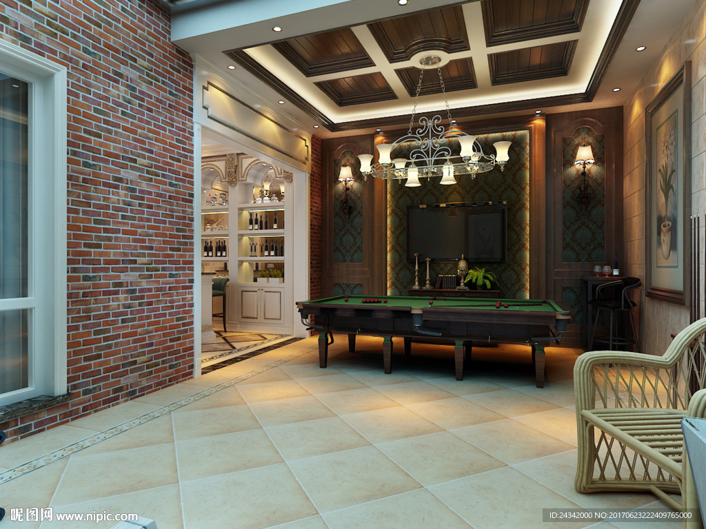 地下健身区效果图