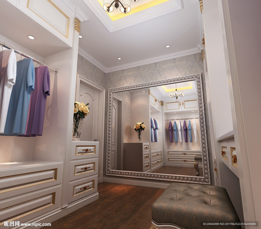 衣帽间效果图