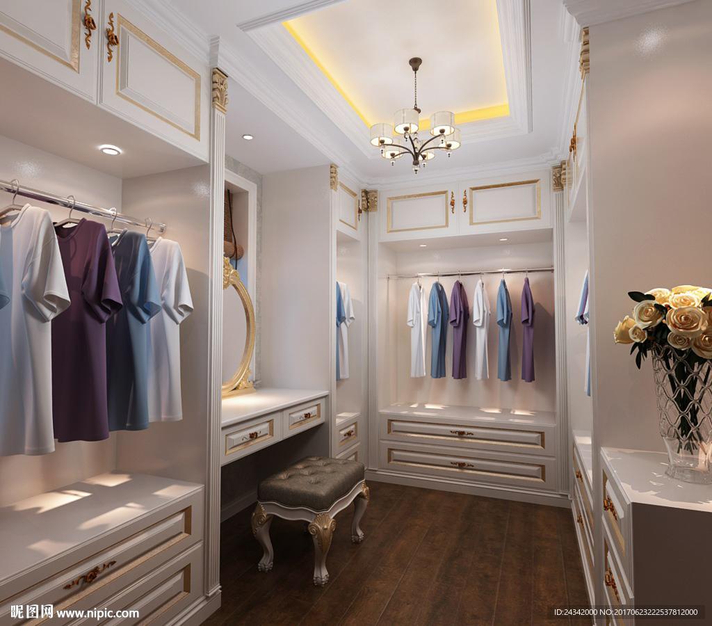 衣帽间效果图