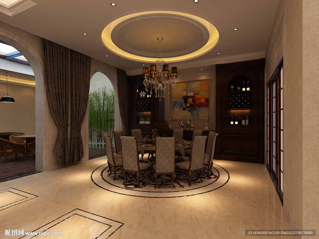 地下室餐厅效果图