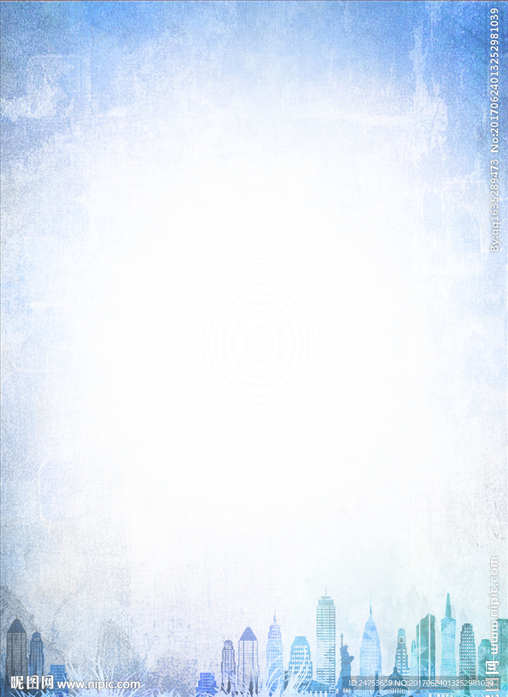 蓝色淡雅海报背景