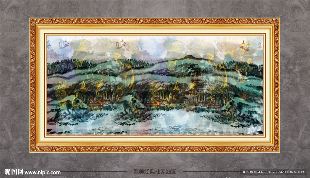 抽象油画