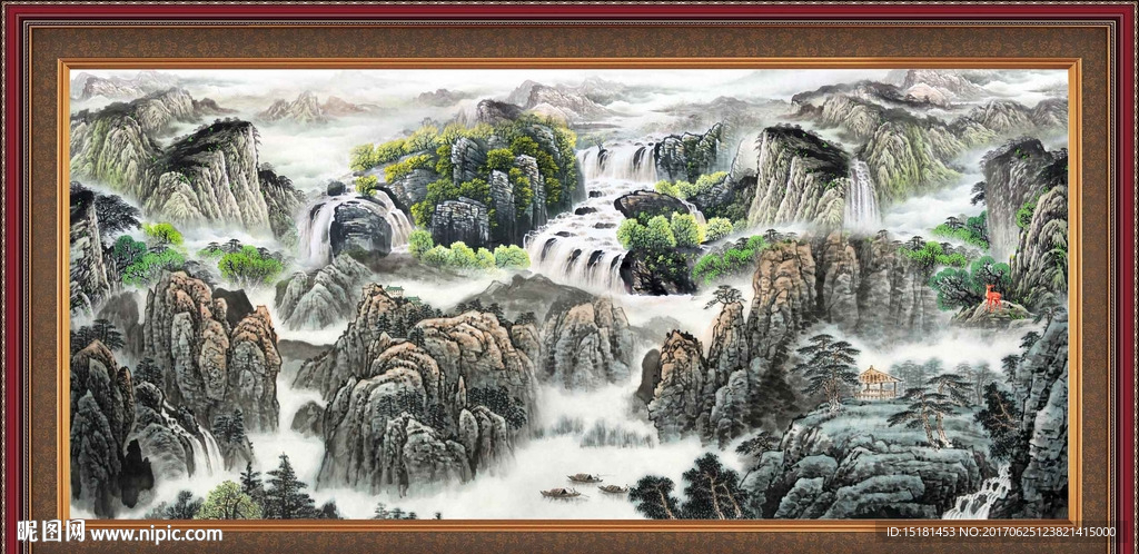 巨幅山水画