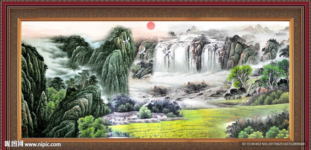 山水国画