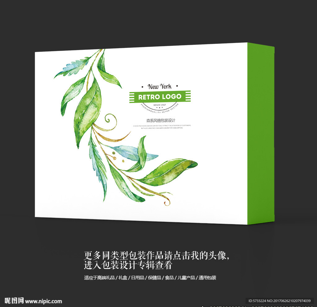 水墨中国风茶叶包装礼盒设计