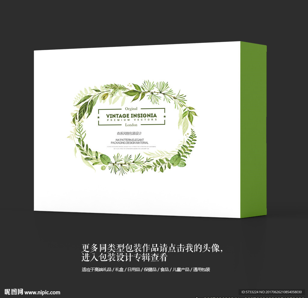 绿色工艺品家居用品包装设计