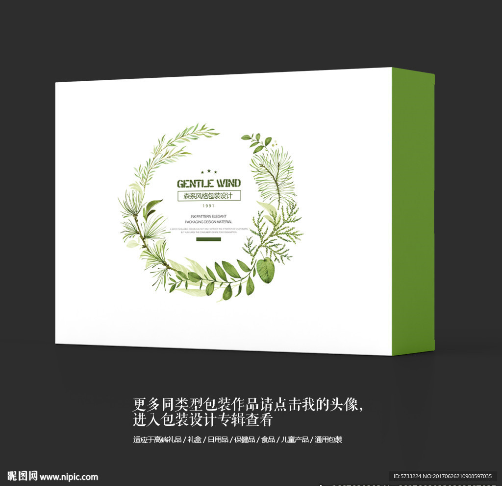时尚环保绿色保健品包装设计