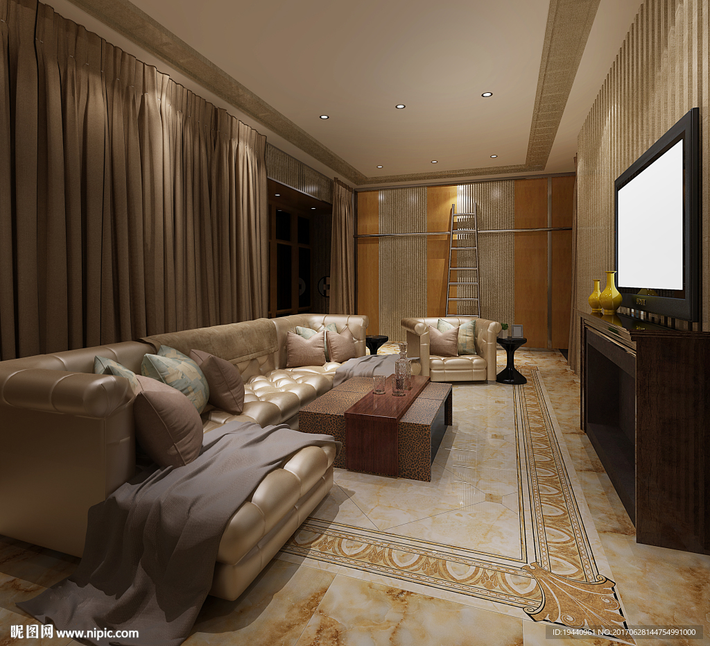 黄龙玉冰晶黄玉客厅