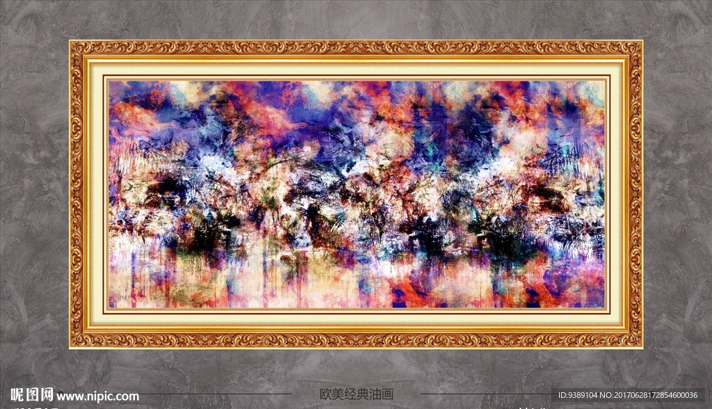 抽象油画