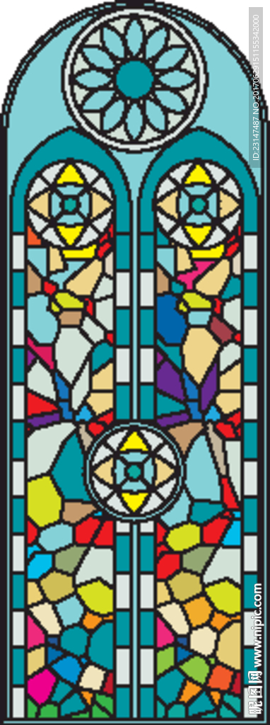欧式彩色玻璃