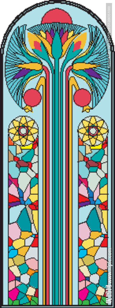欧式彩色玻璃