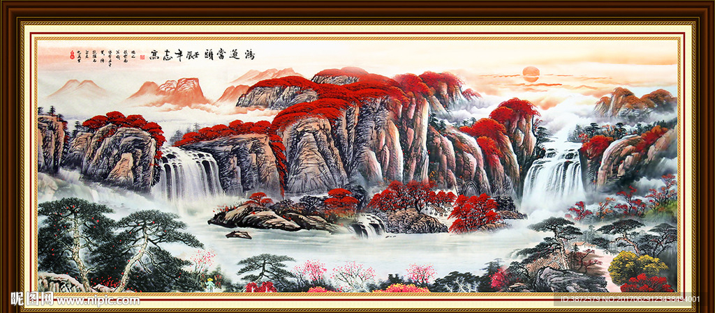 鸿运当头国画