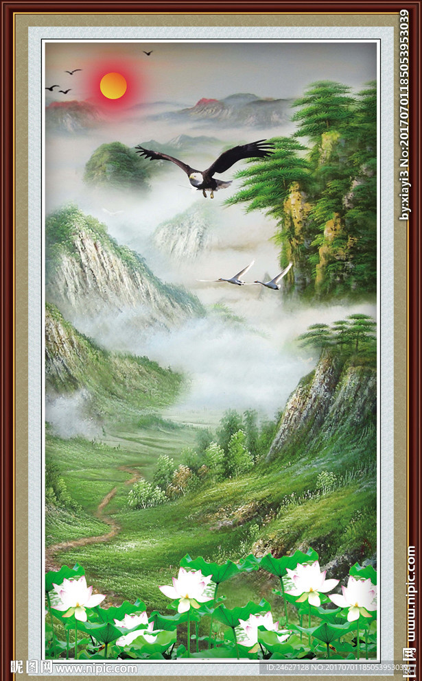 水墨山水画