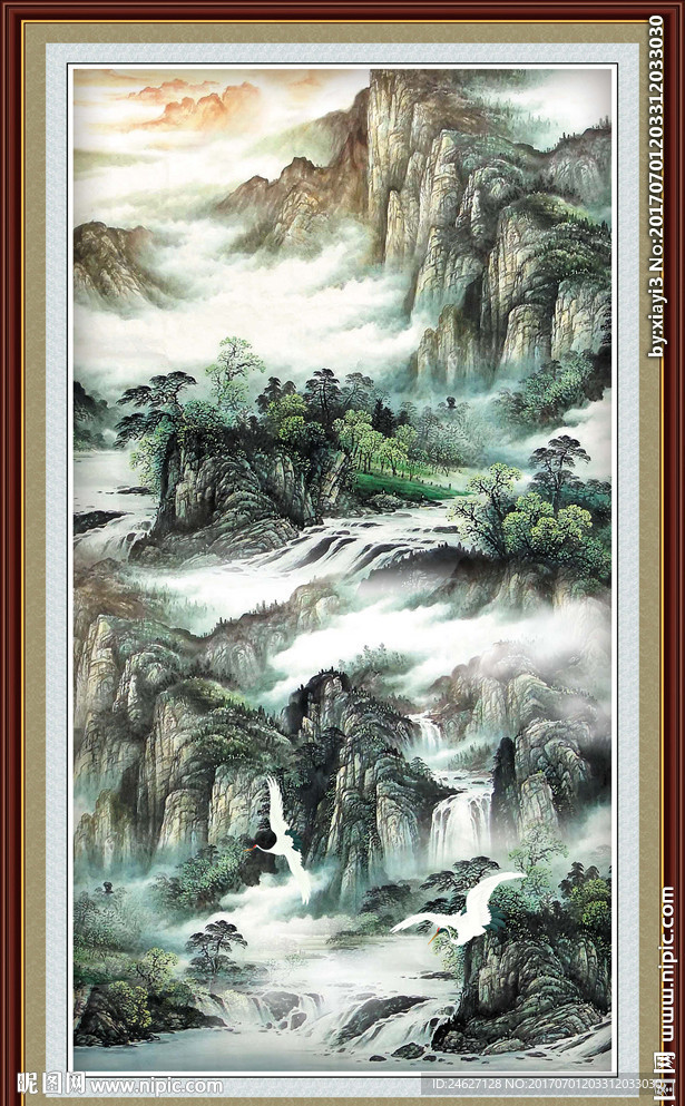水墨山水画