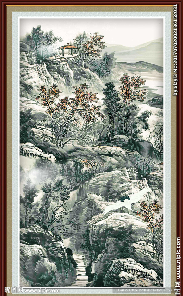 水墨山水画