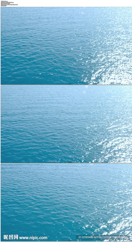 平静的绿色海水