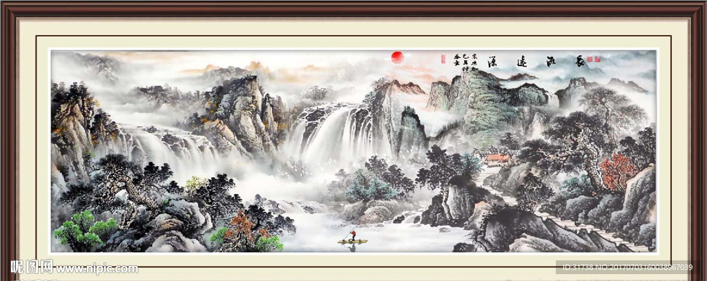 客厅山水画