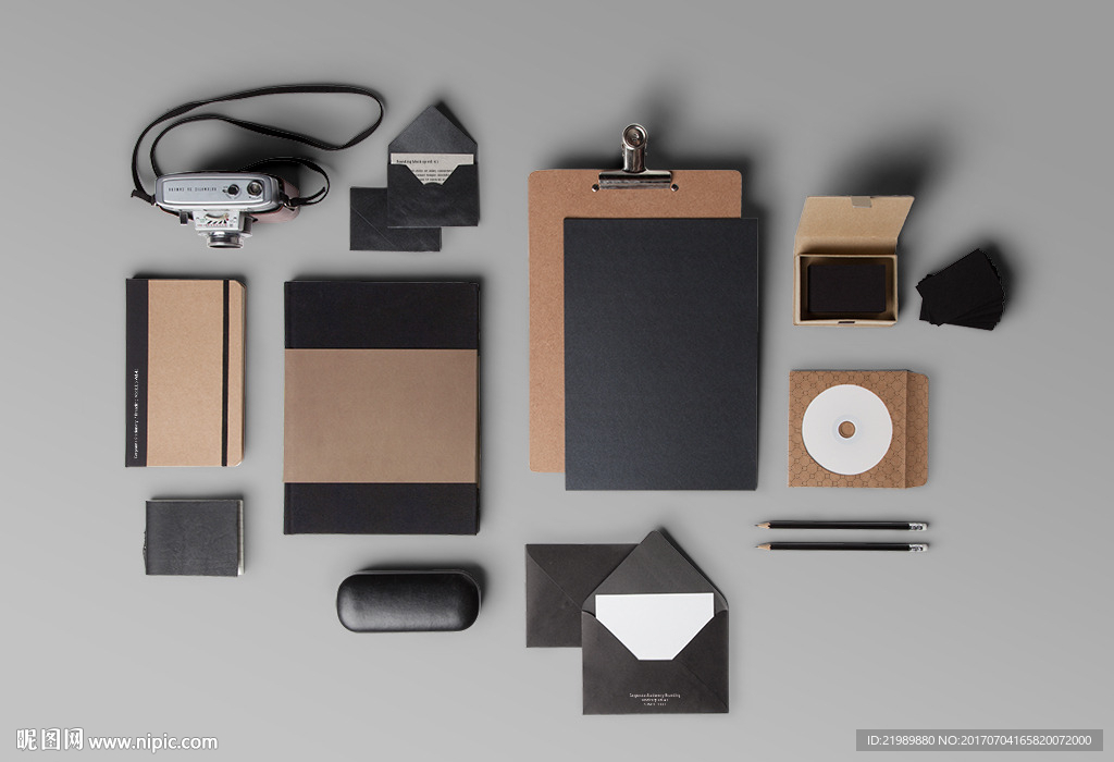 商业办公素材VI贴图样机