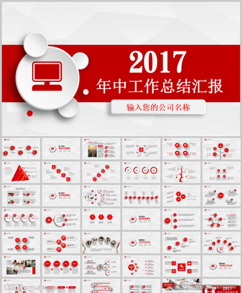 2017年商务工作总结PPT