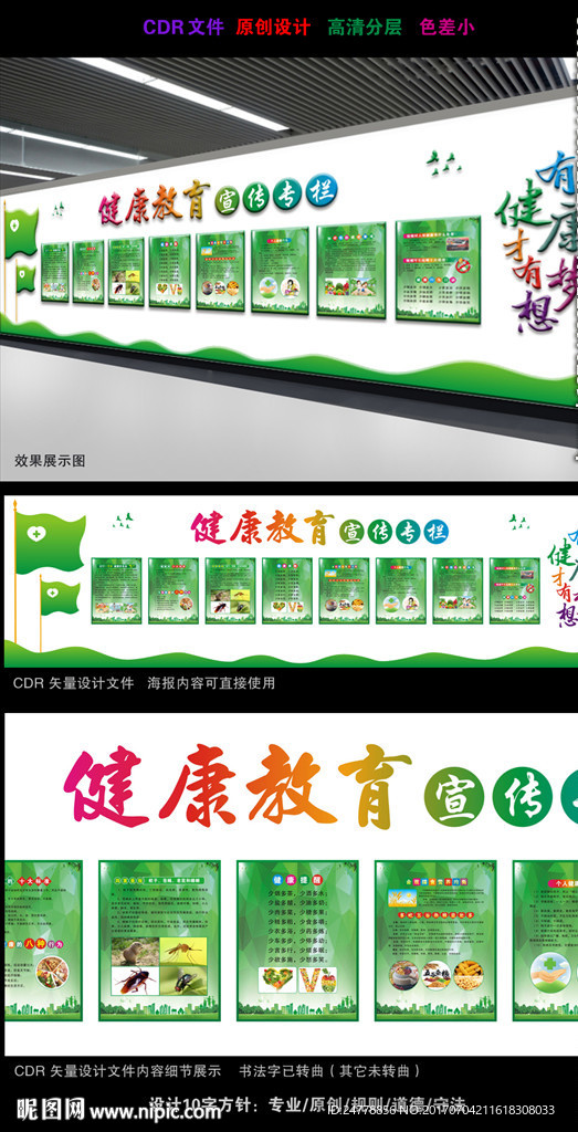 社区医院健康教育文化墙
