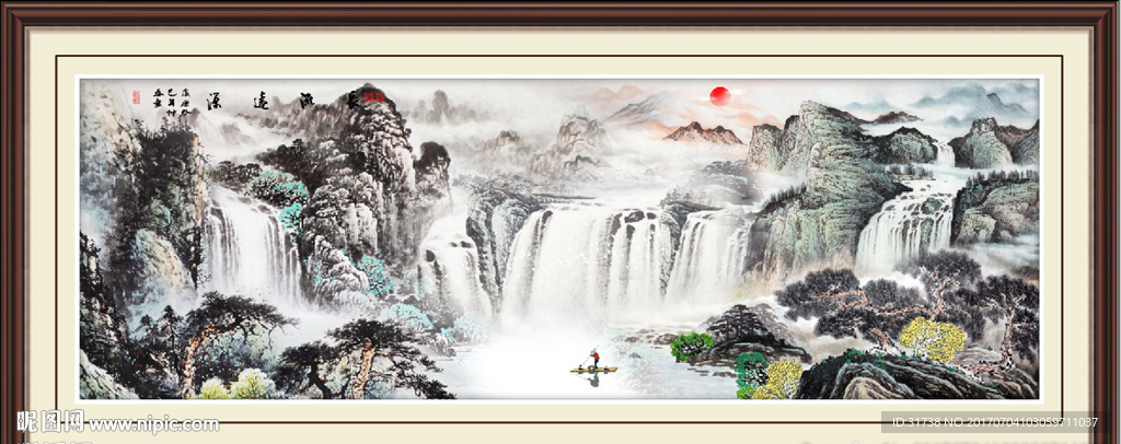 巨幅山水画