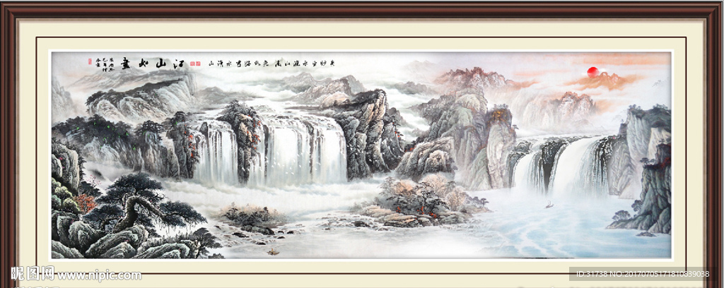 巨幅山水画