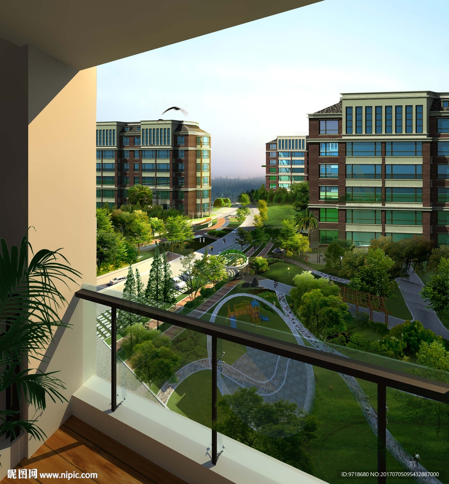 园区景观 PSD分层