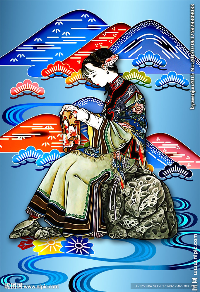 装饰仕女图