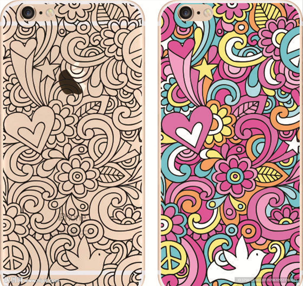 彩绘 手机壳