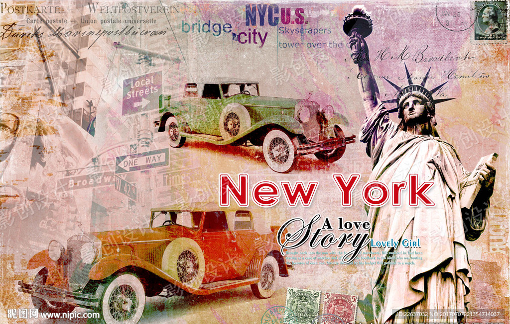 欧美风格装饰画