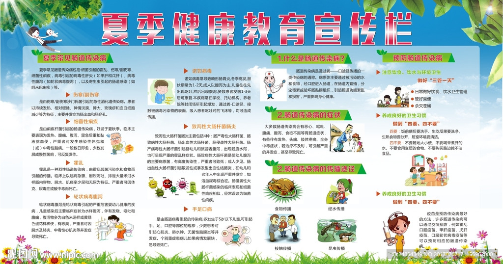 夏季健康宣传