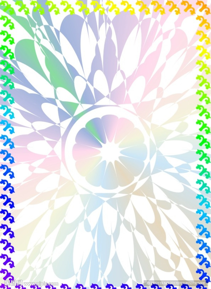 甜蜜百花色 证件纹