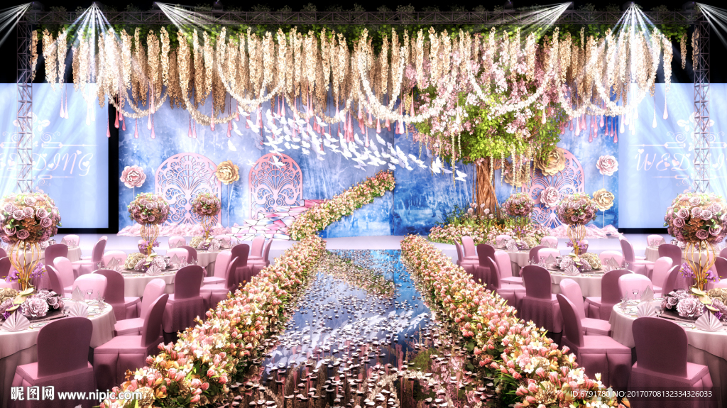 婚礼效果图舞台