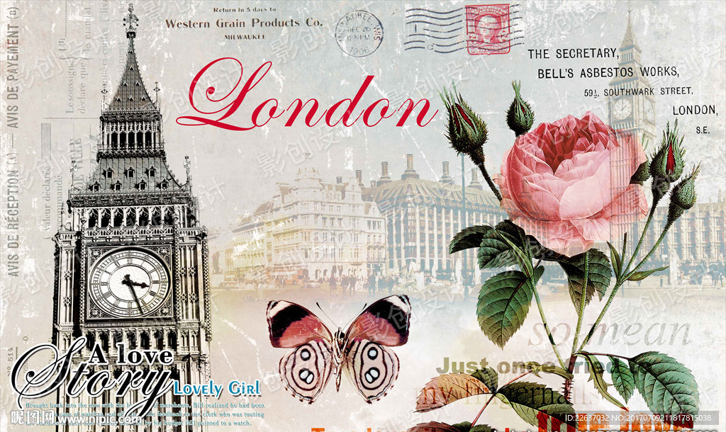 欧美风格装饰画