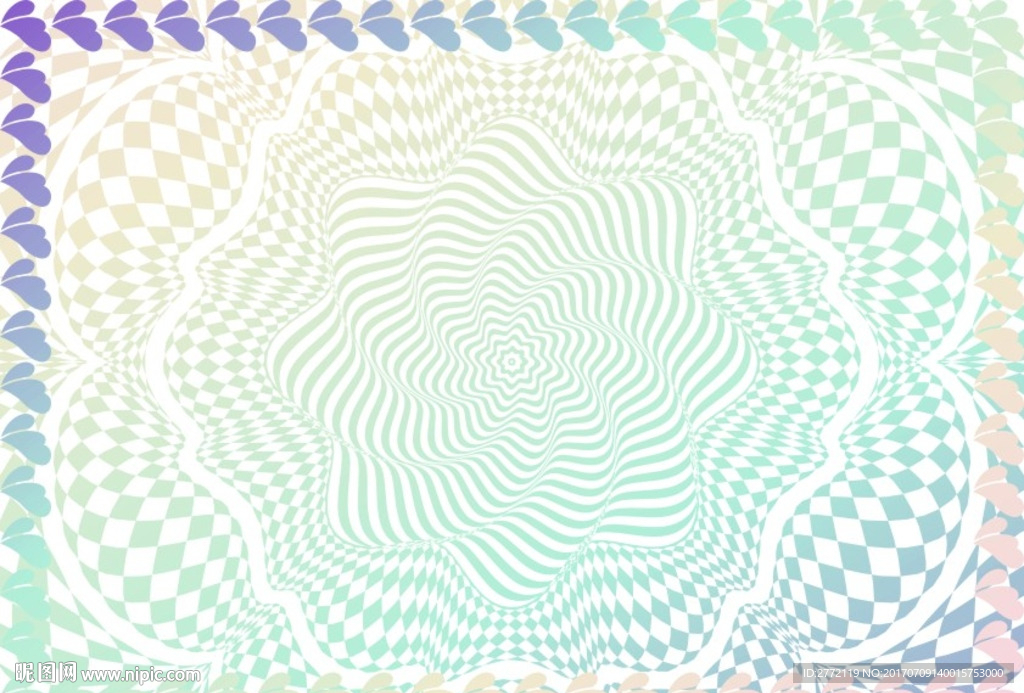 夏日冰蓝 特色证书纹